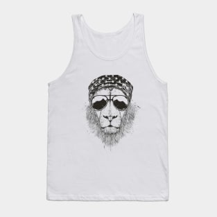 Wild lion (bw) Tank Top